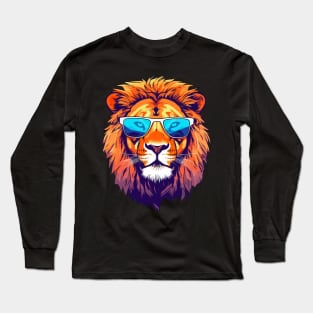 Cool Lion Head Long Sleeve T-Shirt